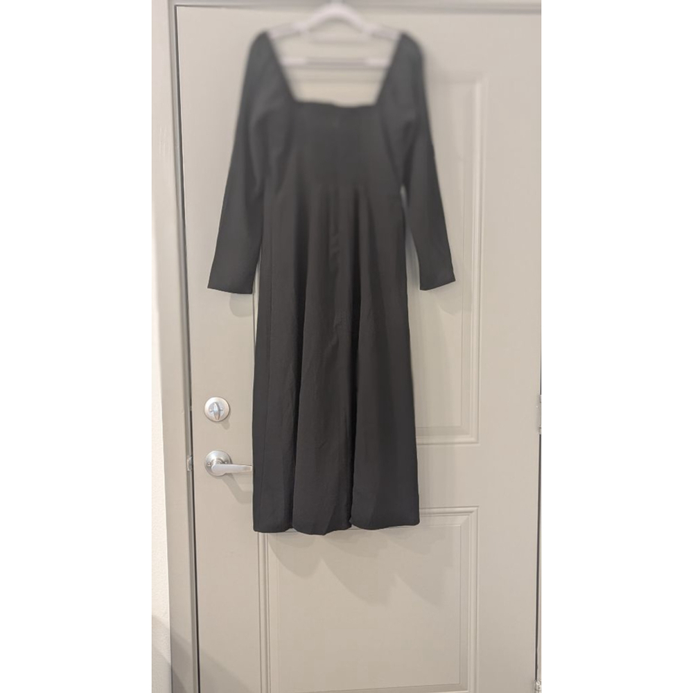 Women's Abercrombie & Fitch Black Long Sleeve Dress M - Picture 8 of 15